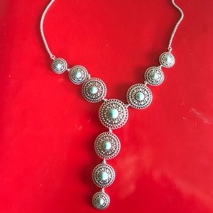 Beautiful Silver Turquoise Necklace
